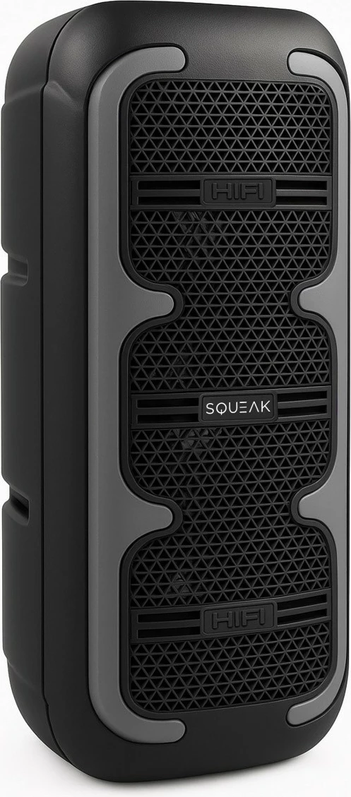 Altoparlant Bluetooth SQUEAK SQ1009 BeatOne 45 W, Bluetooth 5.3, USB-C, karaoke, 10 orë bateri, i zi