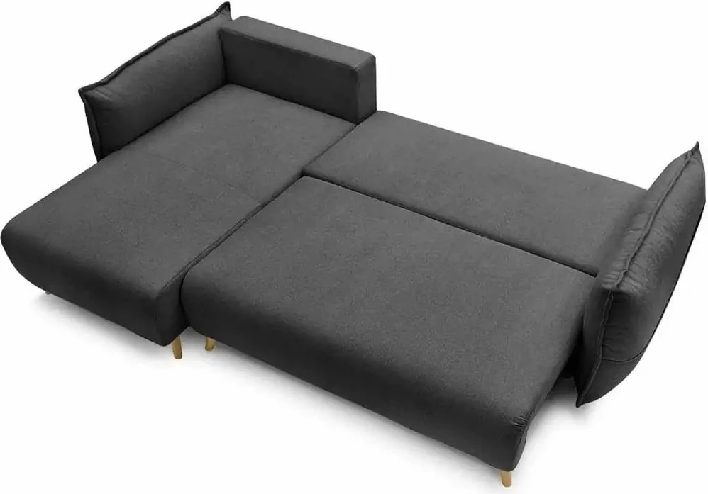 Kënd-sofë krevati Atelier del Sofa, ngjyrë antracit, Puffy