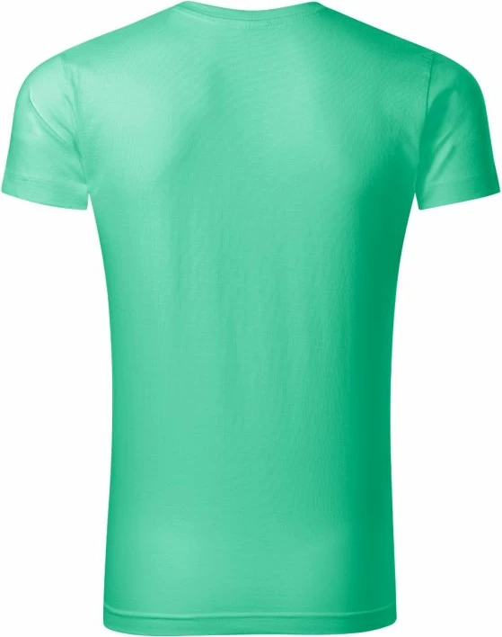 Maicë për meshkuj Malfini, ngushtë me qafë V, e gjelbër