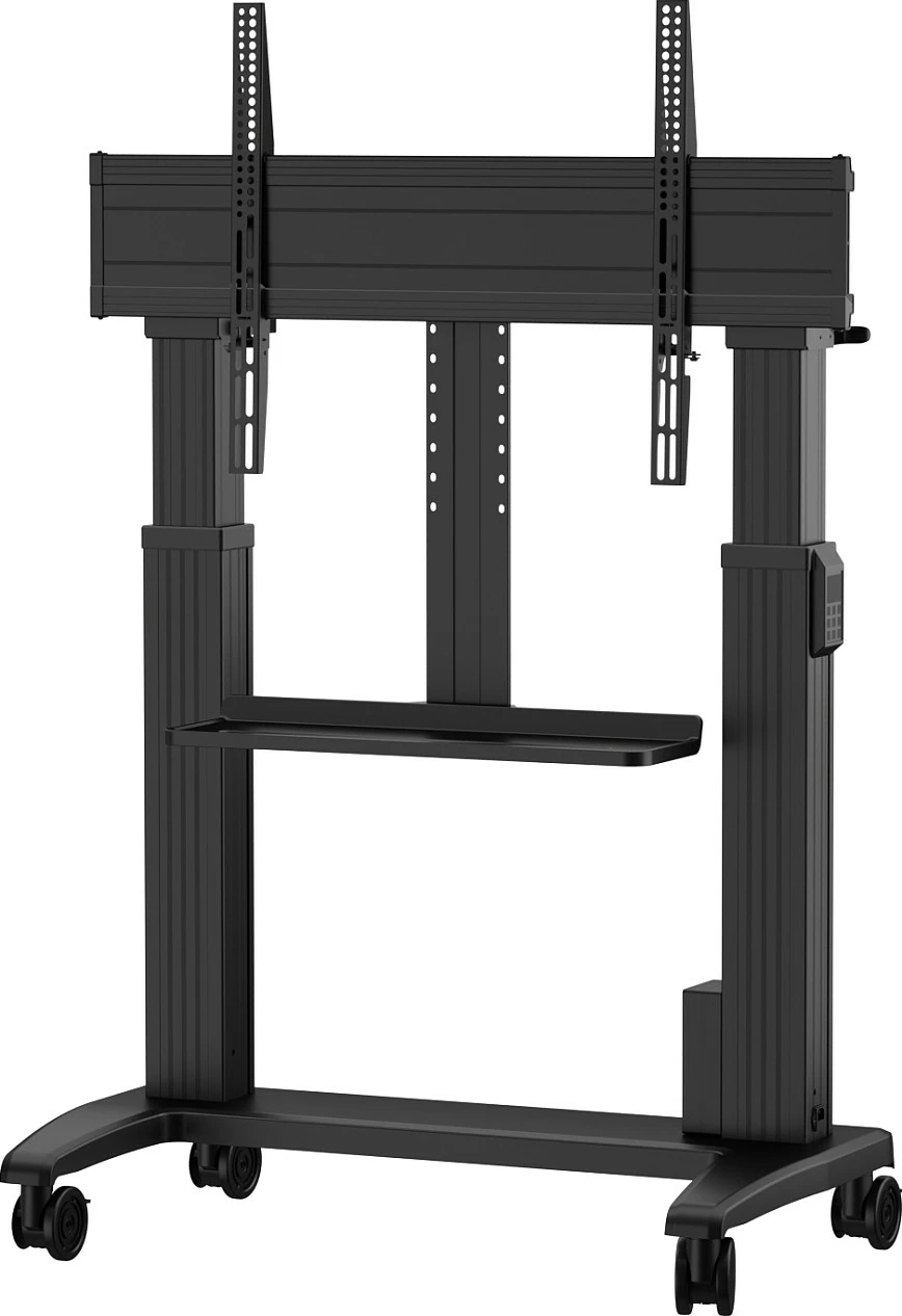 Mbajtëse në rrota për ekran Yealink MB-FS-Lift, rregullim elektrik lartësie, VESA 400x400-1000x600, e zezë