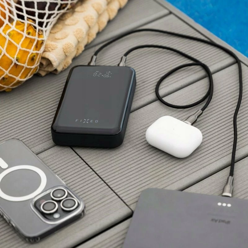 Powerbank Fixed Zen 20 Pro 20000mAh 130W me ekran LCD, e zezë