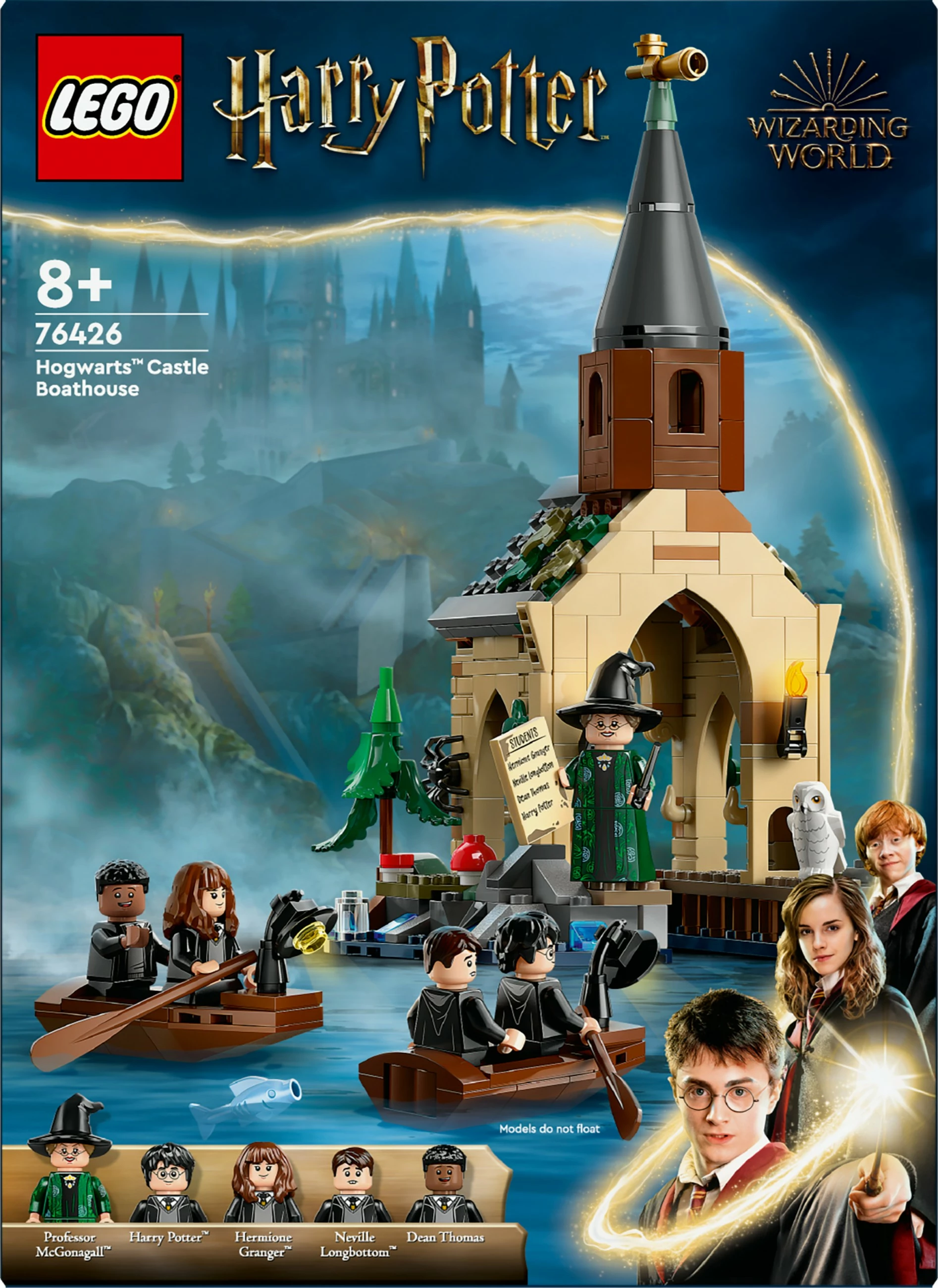 Set ndërtimi LEGO Harry Potter Hogwarts Castle Boathouse 350 pjesë, multingjyrësh
