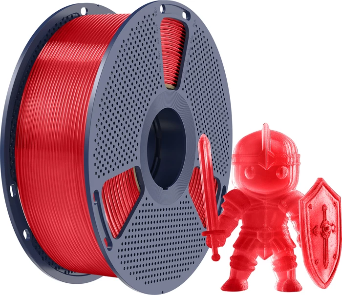 Filament Sunlu PLA+ TR 1.75 mm, i kuq transparent