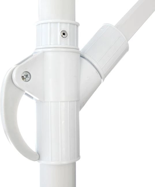 Ombrellë e varur D300x237cm. Rrumbullake me 4 këmbë në bazë FH6008