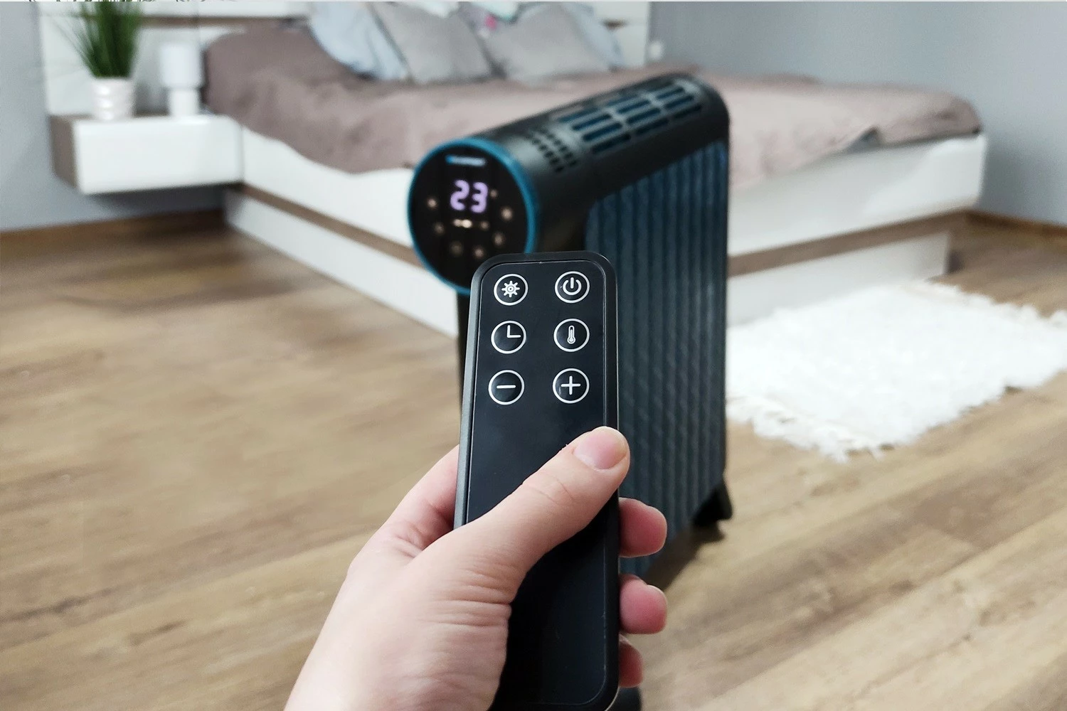 Ngrohës vaji Blaupunkt HOR811, 2500 W, smart, zi/blu