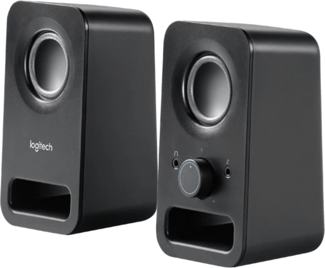 Altoparlantë Logitech Z150, 2.0, 3W RMS (6W), 3.5mm, të zeza, set 2 copë