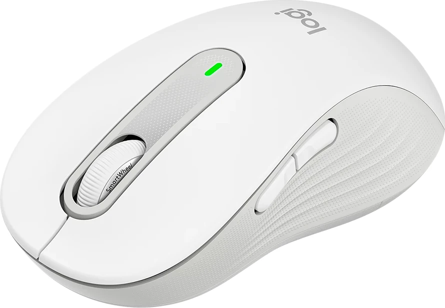 Maus Logitech Signature M650L Bluetooth/RF, 5 butona, 400-2000 dpi, off-white