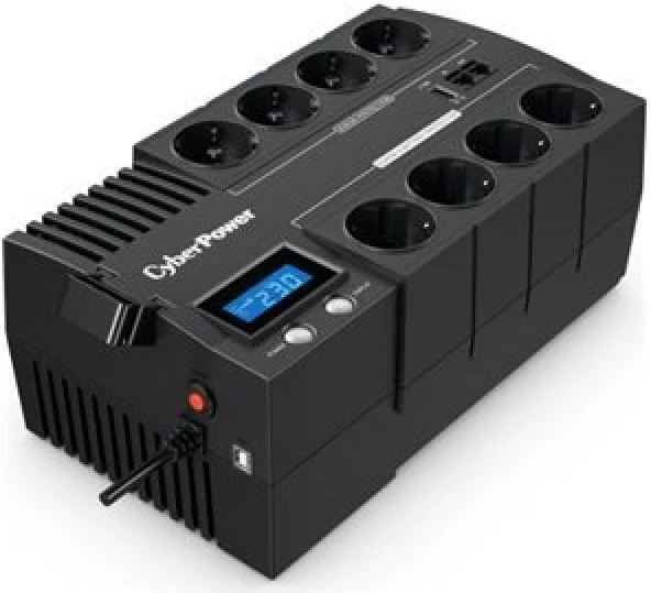 UPS CyberPower BRICs II BR700ELCD, line-interactive me AVR, ekran LCD, USB, 3 min backup, e zezë