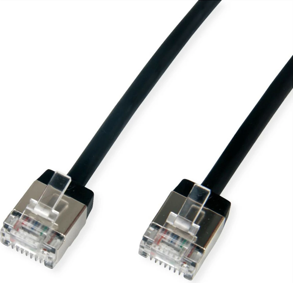 Kabllo rrjeti ROLINE 21.15.4564, Cat6a U/FTP, 1.5m, RJ-45 në RJ-45, e zezë