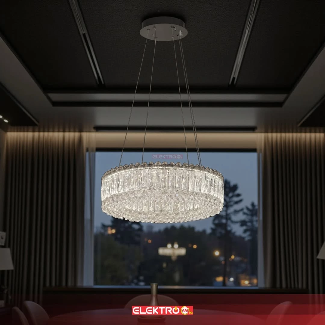 Abazhure LED Kristal i Varur 50 cm
