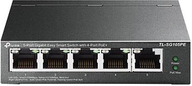 Switch TP-Link, 5x porte  Gigabit, 4-Port PoE+
