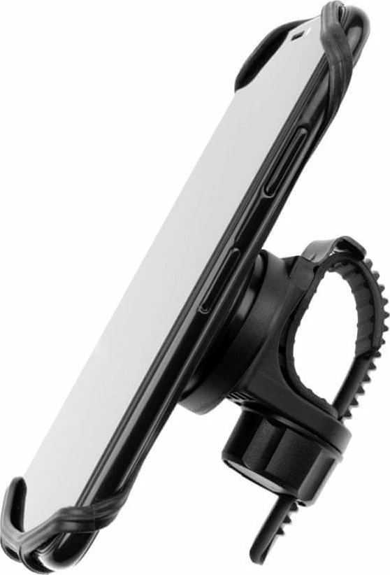 Mbajtëse telefoni për biçikletë Fixed Bikee 2, 4.0–6.5\", rrotullim 360°, e zezë
