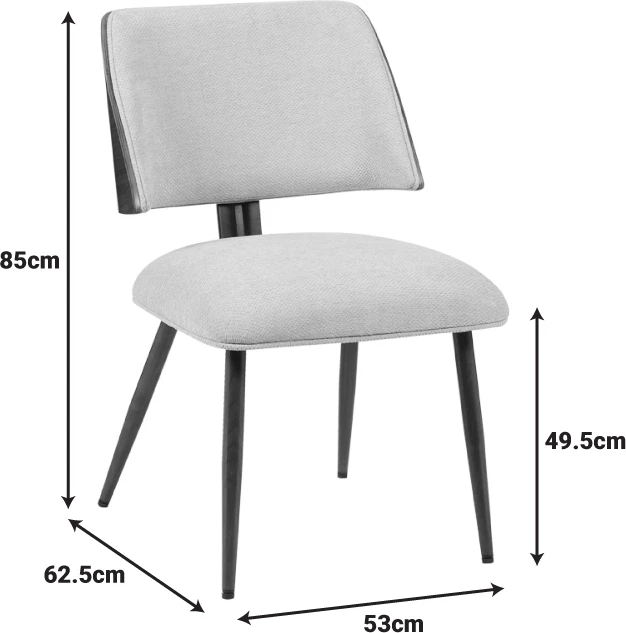 Karrige Ubane, material teddy bezhë, këmbë metalike ngjyrë arre, 53x62.5x85cm