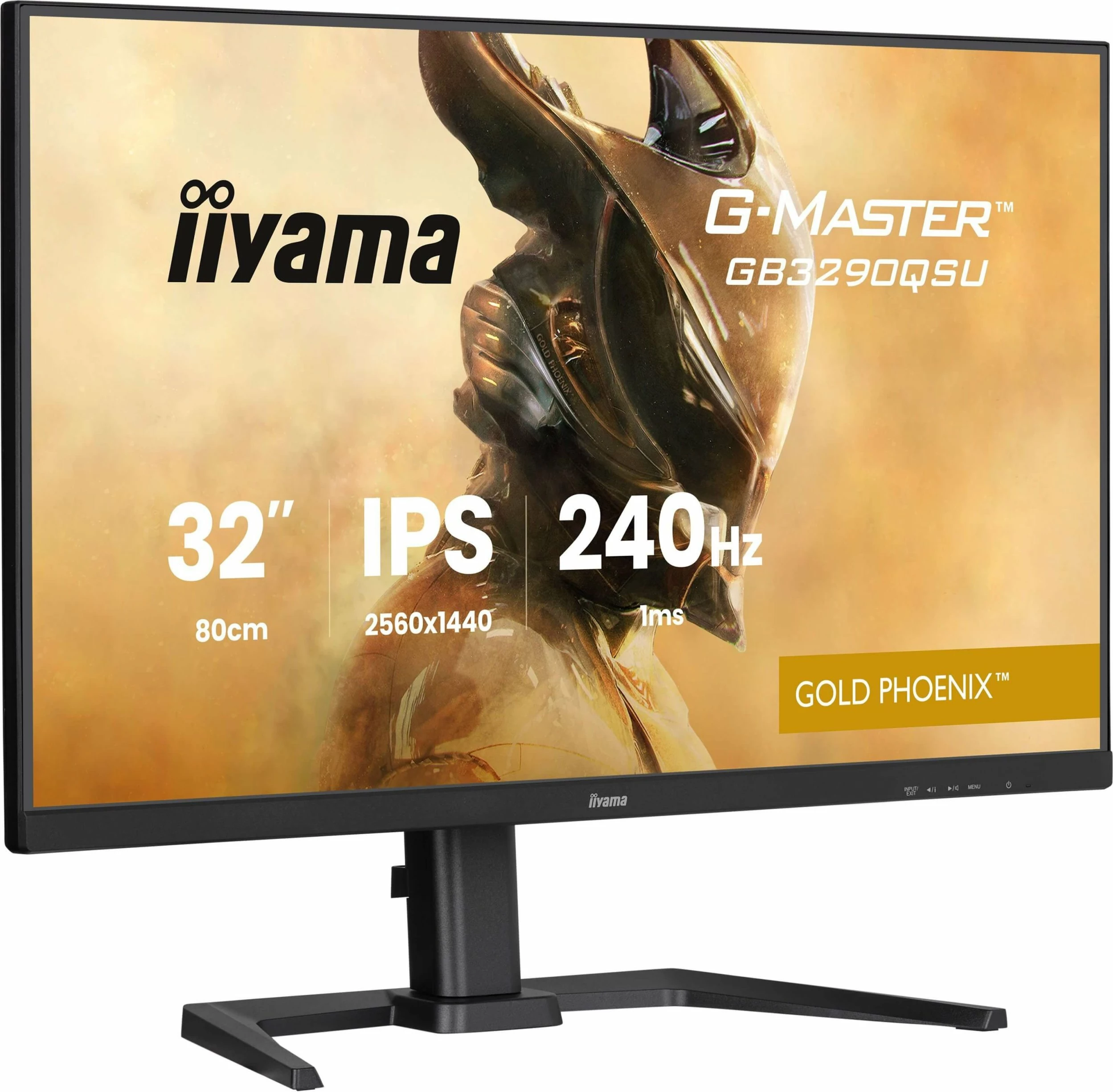 Monitor gaming iiyama G-Master GB3290QSU-B1 Gold Phoenix 31.5\" IPS QHD 240Hz 1ms FreeSync Premium, zi