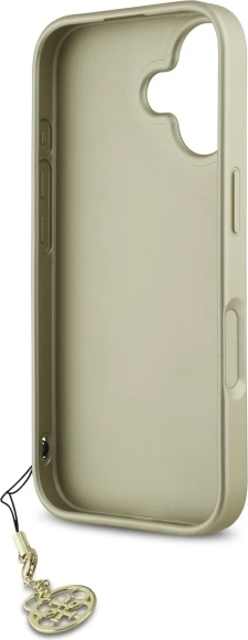 Mbështjellës Guess 4G Charms Collection për iPhone 16, e zezë