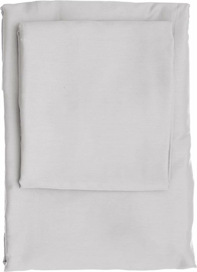 Set mbulesë për jorgan super king, satin, ngjyrë gri e çelët, L'Essentiel Linge de Maison
