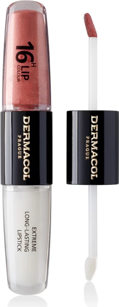 Buzëkuq i lëngshëm Dermacol 16H Longlasting, No.05, 4ml+4ml