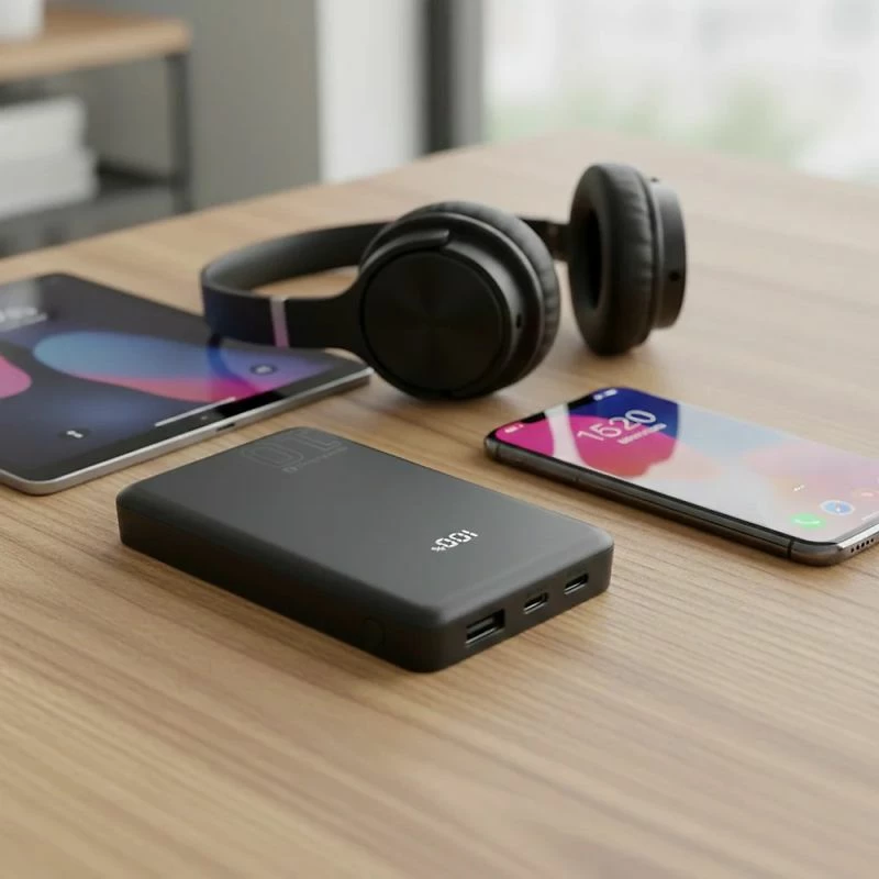 Powerbank everActive EB-11QB, 10000mAh, e zezë