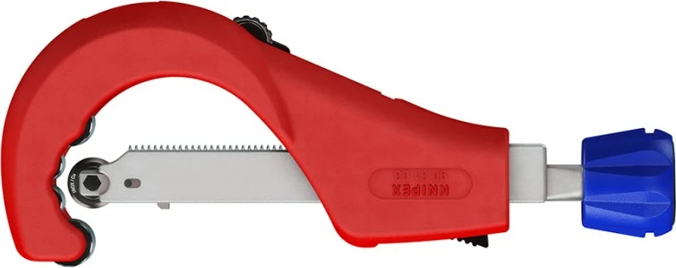 Prerëse tubash Knipex 90 31 03 BK, për bakër, bronz, çelik, 260mm, blu/kuqe