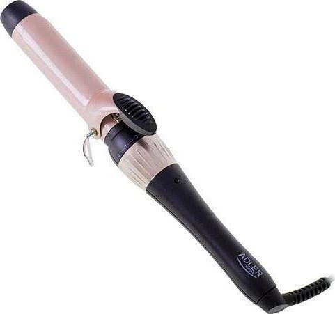 Hekur për kaçurrela Adler AD 2118 32mm, veshje qeramike, 4 nivele temperature, fikje automatike zezë/bezhë