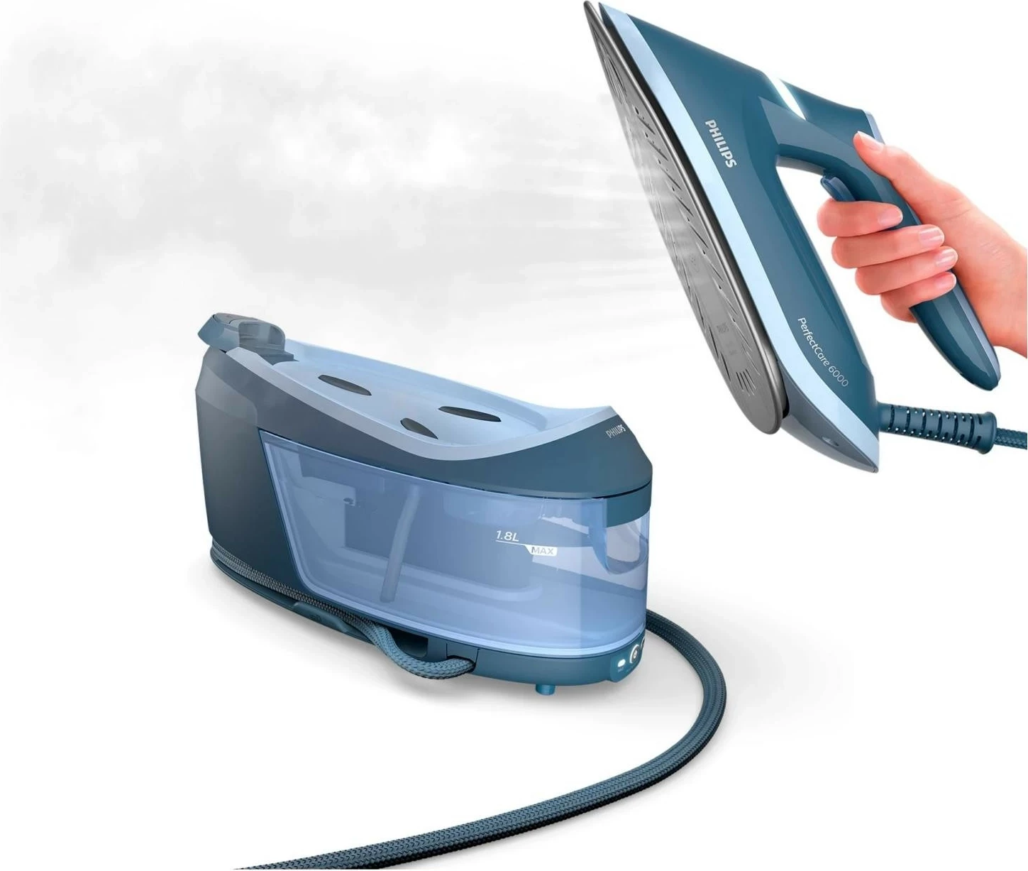 Hekur me avull Philips PerfectCare 6000 PSG6042/20, ngjyrë blu