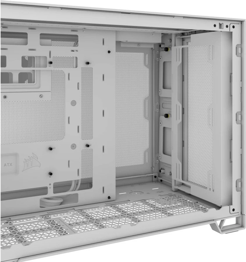 Kasë Corsair 2500D Airflow, Tempered Glass, e bardhë