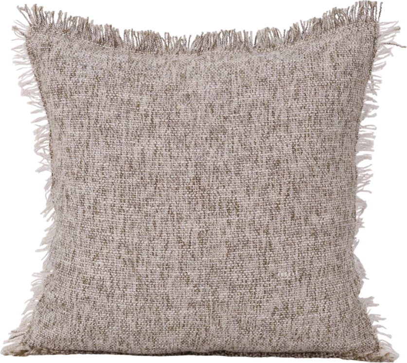 Jastëk dekorativ FINESSE, 45x45cm, material stof, bezhë