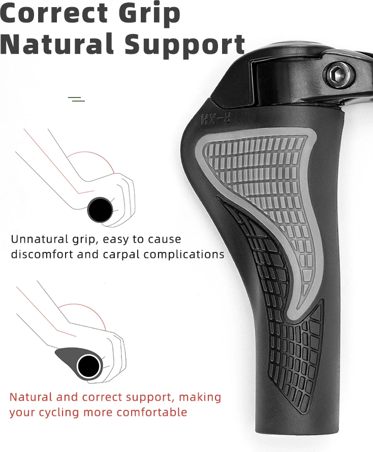 Doreza biçiklete Rockbros BT1007B me horns, e zezë