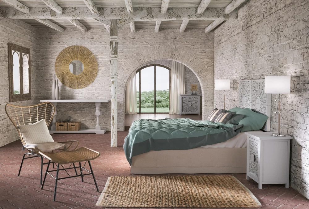 Fotel Butterfly, natyral, jastëk i zi, 89x78x106.5cm