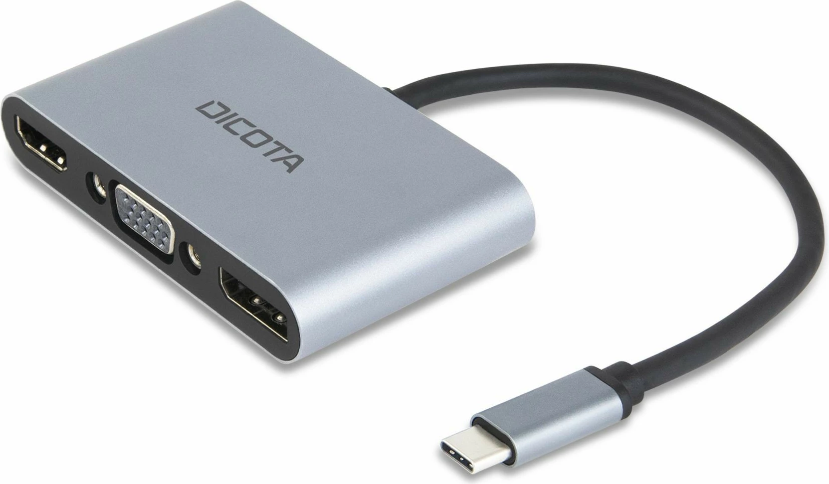 Docking station DICOTA D32064, USB Type-C, Silver