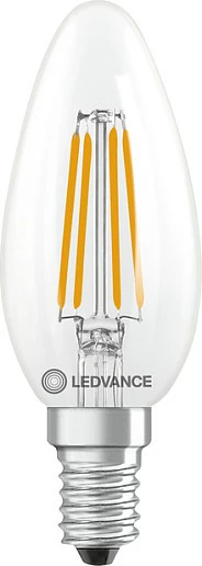 Poç LED OSRAM Classic B, E14, 3.4W (40W), 470 lm, 2700K, i zbehtshëm, transparent