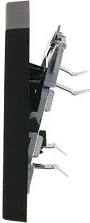 Buton Busch-Jaeger 1751-0-3041, 63x63 mm, plastikë, i zi