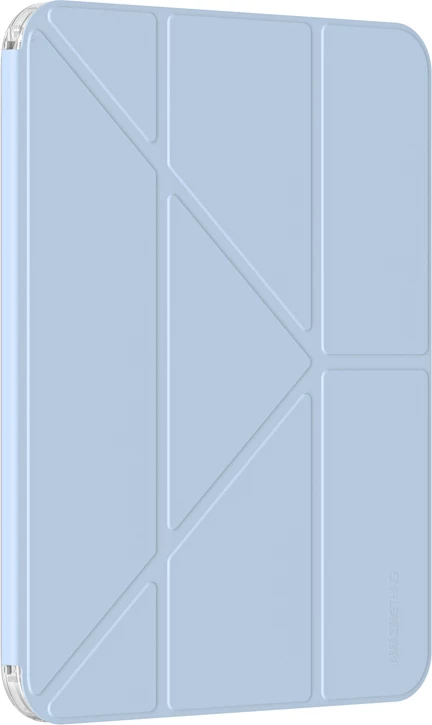 Mbështjellës tabletë AmazingThing Minimal Case, për iPad Air 11" M3 (2025), folio me qëndrim, pjesë e pasme transparente, mbajtëse Apple Pencil, blu