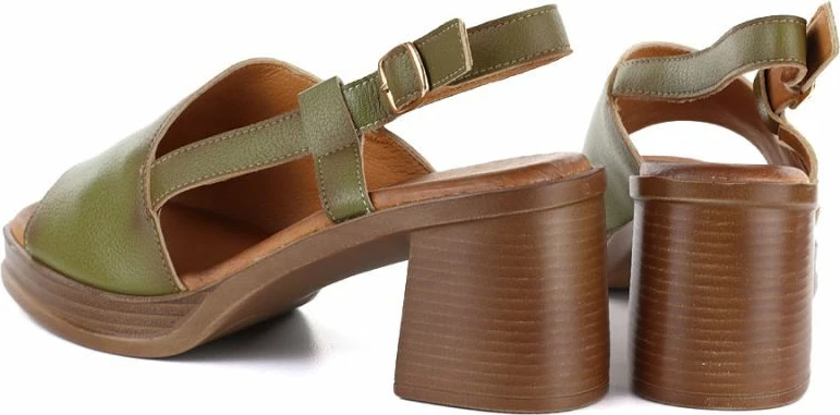 Sandale me take të lartë për femra Vinceza 26-39994, të gjelbra [Madhësia: 39]