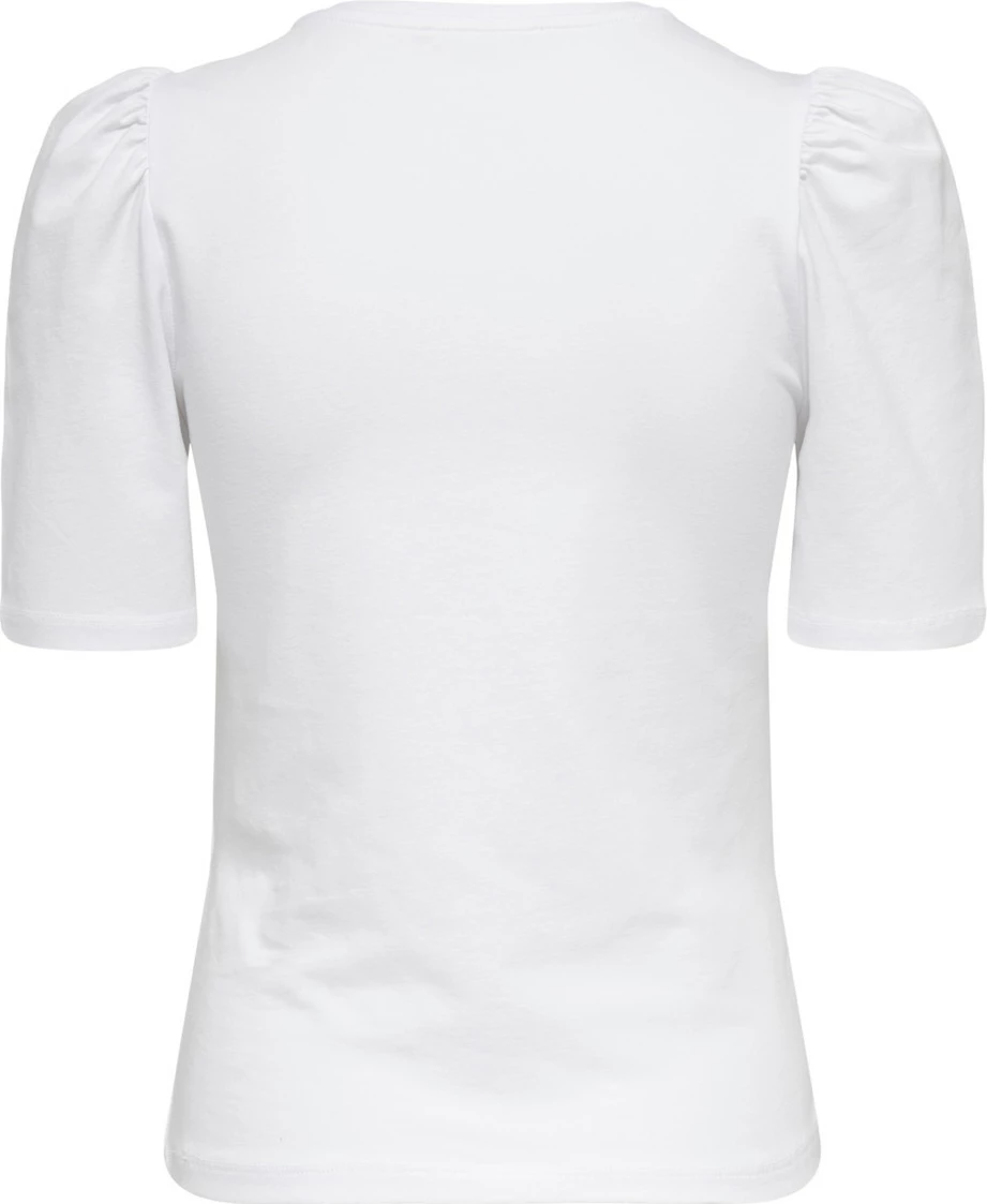 Maicë për femra Only ONLLIVE LOVE 2/4 PUFFTOP JRS NOOS 15282484, e bardhë [Madhësia: XS]