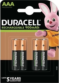 Bateri të rikarikueshme Duracell AAA HR3 900mAh, 4 copë