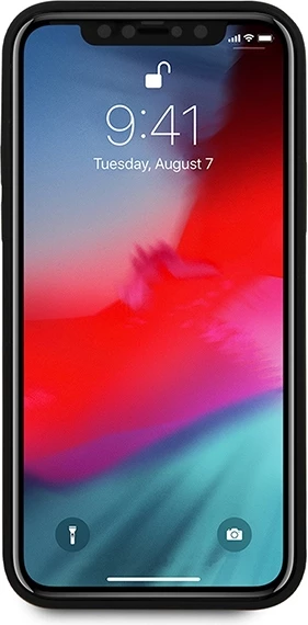 Mbështjellës Guess GUHCP12LVSATMLRE për iPhone 12 Pro Max 6.7", i fortë, lëkurë saffiano, Kuq