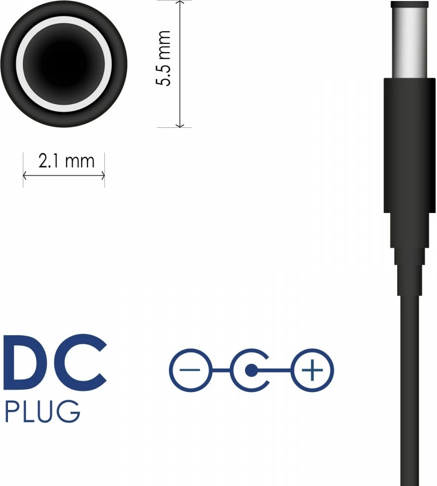 Adapter rryme AKYGA AK-PD-11 12V 400mA 4.8W, kabllo 1.5m, për Braun Silk-épil, i zi