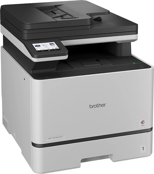 Printer multifunksional Brother MFC-L8730CDW, laser me ngjyra, A4, duplex, ADF 80 fletë, touch, gri