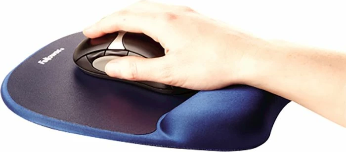 Mauspad FELLOWES 9172801 me mbështetje kyçi, memory foam, safir