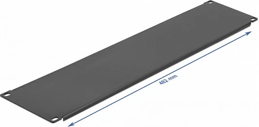 Panel i verbër DeLOCK 19" 3U, metal, i zi
