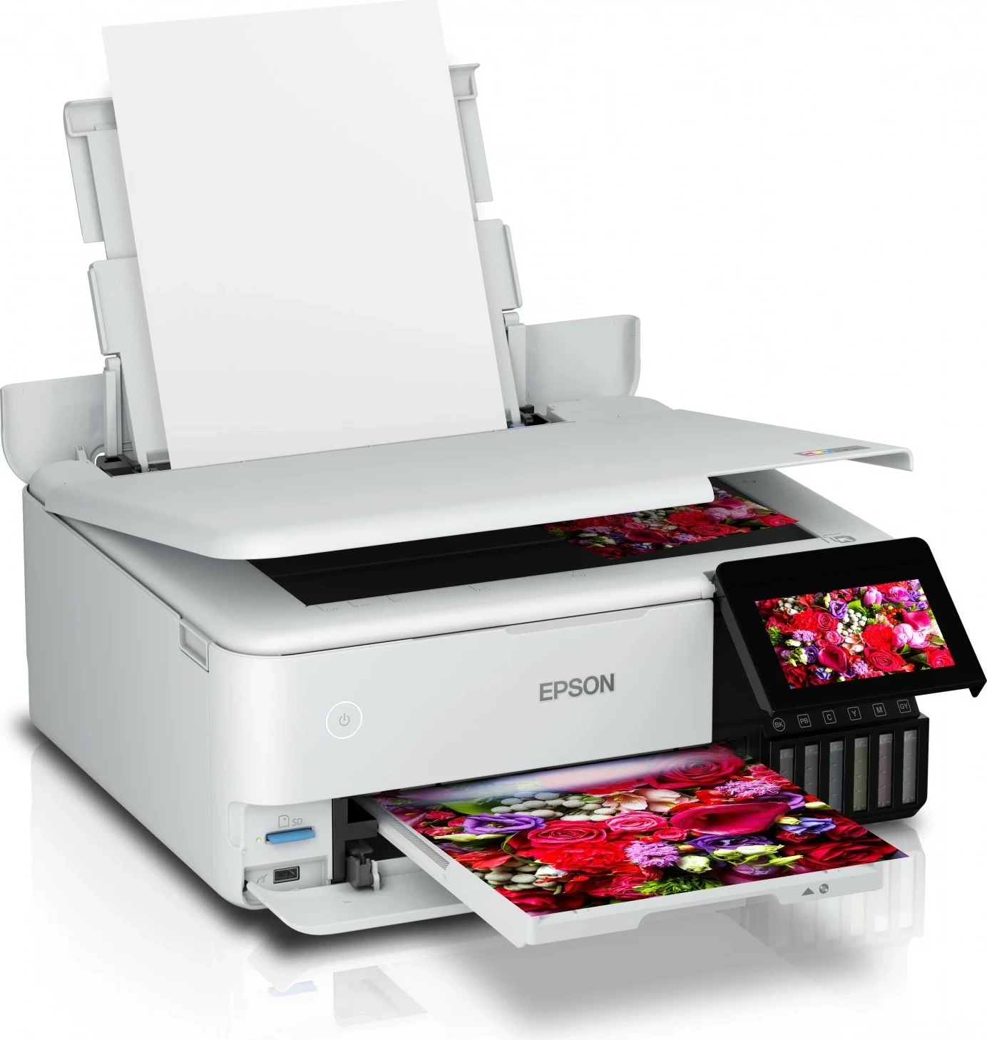 Printer multifunksional Epson L8160, ngjyrë e bardhë