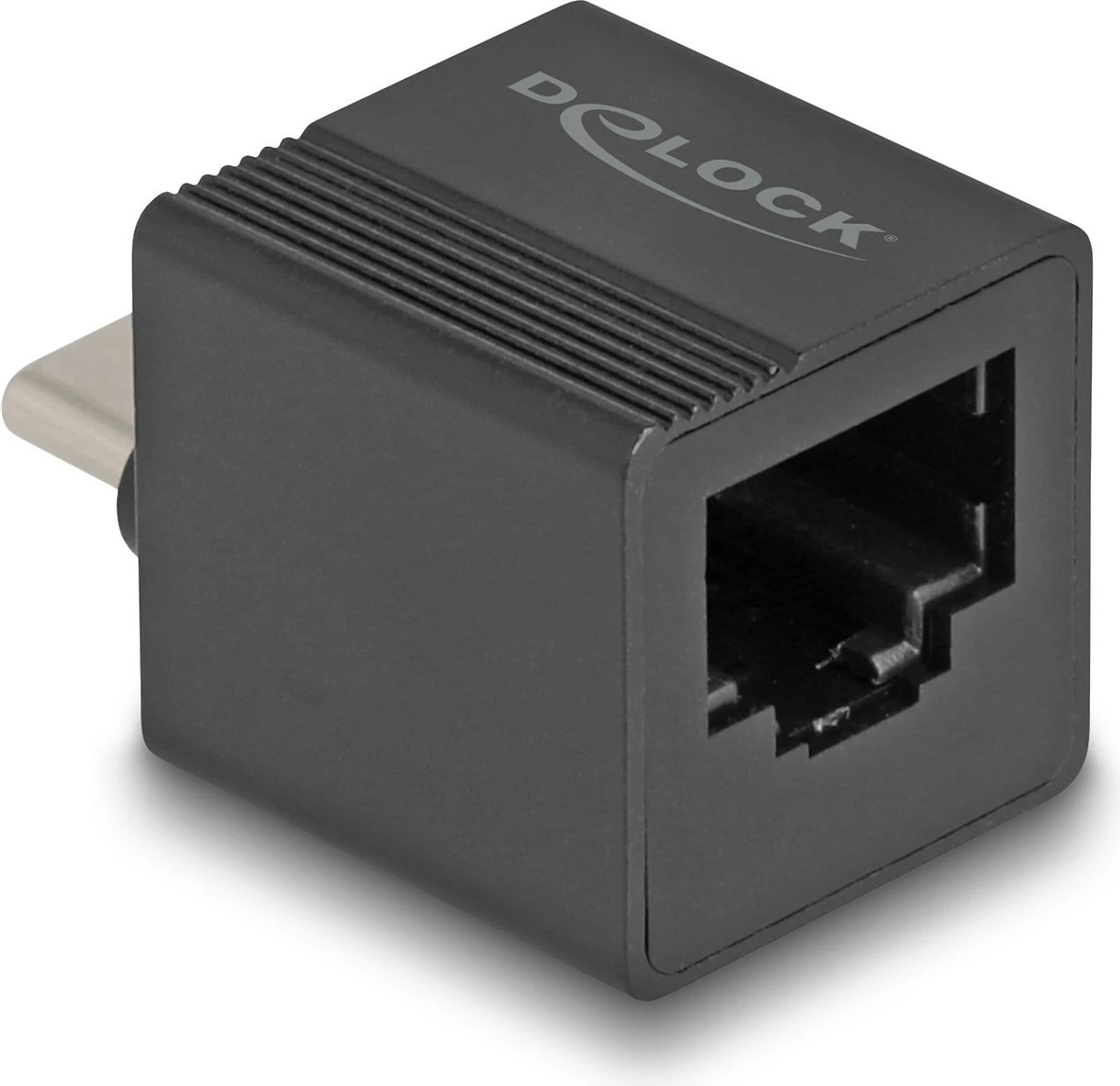Adapter rrjeti DeLOCK USB-C në Gigabit LAN RJ-45, mini, Plug & Play, i zi