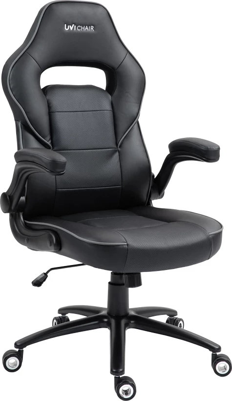 Karrige zyre UVI Simple Office UVI7000, lëkurë PU, e zezë