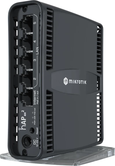Router Mikrotik hAP ax2 (C52iG-5HaxD2HaxD-TC) AX1800 Wi‑Fi 6, 5x Gigabit, PoE-in/PoE-out, i zi