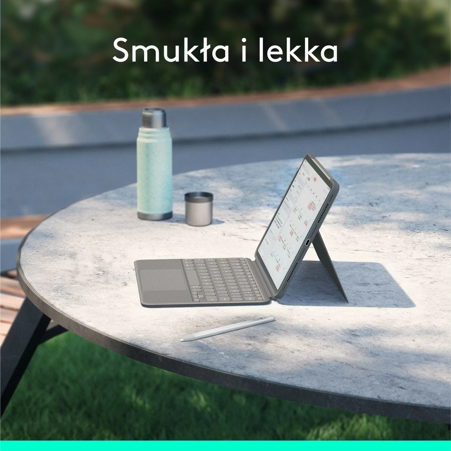 Mbështjellës me tastierë Logitech Combo Touch për iPad Air 11" M2 Oxford Szary US