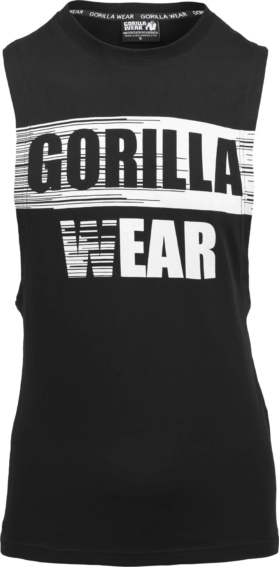 Lopez Drop Armhole Tank Top - Black [Madhësia: 2XL]