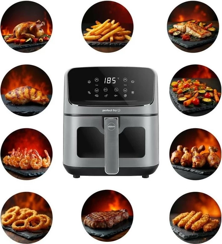 Fryer pa yndyrë Eldom Fritelo FR45, 4.2L, argjendtë