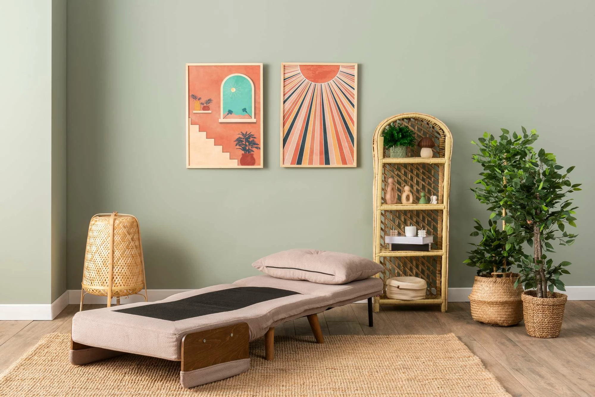 Krevati-karrige një vendi, Cosmo Single, ngjyrë mink, Atelier del Sofa