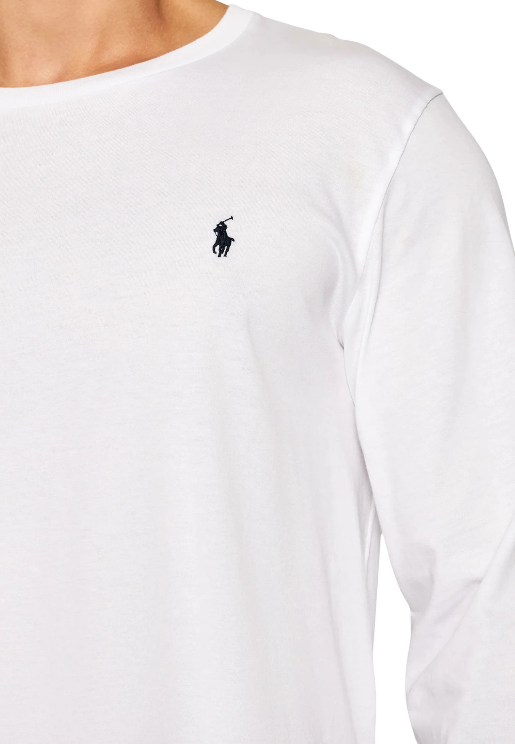 Maicë gjumi me mëngë të gjata për meshkuj Ralph Lauren L/S Crew Sleep Top 714844759004, e bardhë [Madhësia: L]